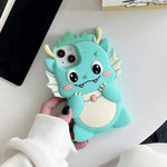 Kawaii 3D Cartoon Big Dinosaur Soft Silicone Phone Case - AKM CASE｜iPhone Case & Accesories Worldwide