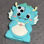Kawaii 3D Cartoon Big Dinosaur Soft Silicone Phone Case - AKM CASE｜iPhone Case & Accesories Worldwide