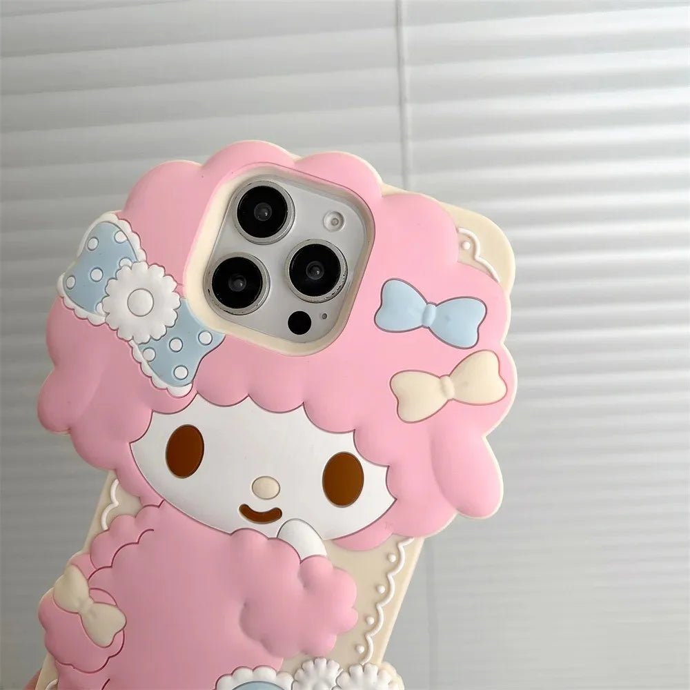 Kawaii 3D My Melody & Sweet Piano Soft Silicone Case - AKM CASE｜iPhone Case & Accesories Worldwide