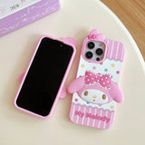 Kawaii Cartoon Hello Kitty, Kuromi, My Melody Soft Silicone Case - AKM CASE｜iPhone Case & Accesories Worldwide