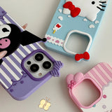 Kawaii Cartoon Hello Kitty, Kuromi, My Melody Soft Silicone Case - AKM CASE｜iPhone Case & Accesories Worldwide