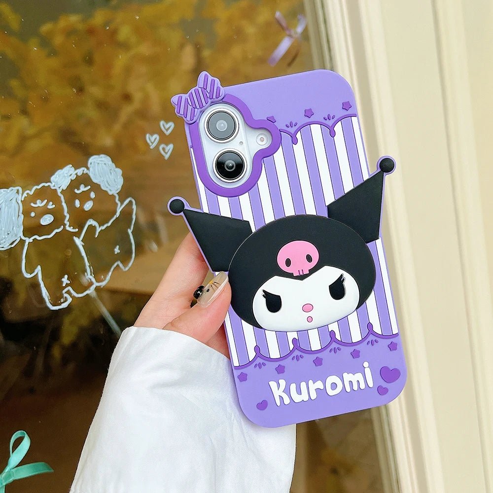 Kawaii Cartoon Hello Kitty, Kuromi, My Melody Soft Silicone Case - AKM CASE｜iPhone Case & Accesories Worldwide
