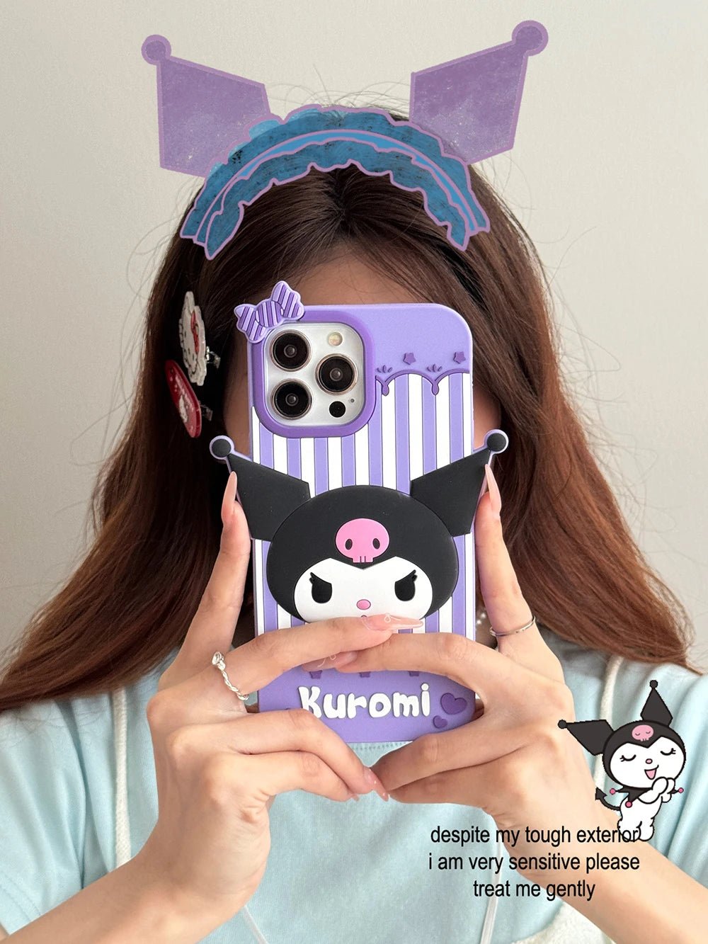 Kawaii Cartoon Hello Kitty, Kuromi, My Melody Soft Silicone Case - AKM CASE｜iPhone Case & Accesories Worldwide