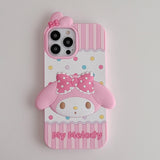 Kawaii Cartoon Hello Kitty, Kuromi, My Melody Soft Silicone Case - AKM CASE｜iPhone Case & Accesories Worldwide