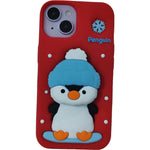Kawaii Cartoon Penguin Coffee Biscuits Cover With Stand Holder Soft Silicone Case - AKM CASE｜iPhone Case & Accesories Worldwide