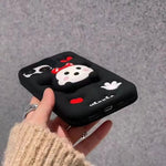 Kawaii Mickey & Minnie Mouse Soft Silicone Case with Holder - AKM CASE｜iPhone Case & Accesories Worldwide