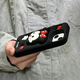 Kawaii Mickey & Minnie Mouse Soft Silicone Case with Holder - AKM CASE｜iPhone Case & Accesories Worldwide