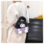 Kawaii Sanrio Plush Bag Kuromi Backpack Anime Melody Cinnamoroll Plushie Handbags Pochacco Cartoon Stuffed Bag for Girls Gifts - AKM CASE｜iPhone Case & Accesories Worldwide
