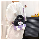 Kawaii Sanrio Plush Bag Kuromi Backpack Anime Melody Cinnamoroll Plushie Handbags Pochacco Cartoon Stuffed Bag for Girls Gifts - AKM CASE｜iPhone Case & Accesories Worldwide