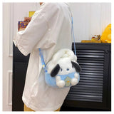 Kawaii Sanrio Plush Bag Kuromi Backpack Anime Melody Cinnamoroll Plushie Handbags Pochacco Cartoon Stuffed Bag for Girls Gifts - AKM CASE｜iPhone Case & Accesories Worldwide