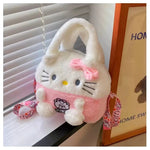 Kawaii Sanrio Plush Bag Kuromi Backpack Anime Melody Cinnamoroll Plushie Handbags Pochacco Cartoon Stuffed Bag for Girls Gifts - AKM CASE｜iPhone Case & Accesories Worldwide