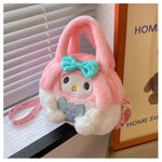 Kawaii Sanrio Plush Bag Kuromi Backpack Anime Melody Cinnamoroll Plushie Handbags Pochacco Cartoon Stuffed Bag for Girls Gifts - AKM CASE｜iPhone Case & Accesories Worldwide