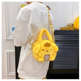 Kawaii Sanrio Plush Bag Kuromi Backpack Anime Melody Cinnamoroll Plushie Handbags Pochacco Cartoon Stuffed Bag for Girls Gifts - AKM CASE｜iPhone Case & Accesories Worldwide