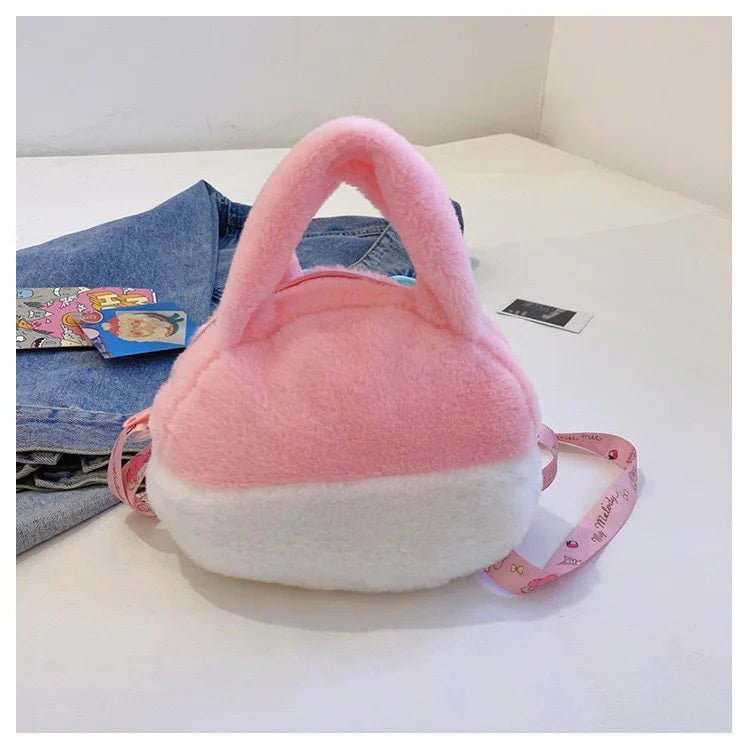 Kawaii Sanrio Plush Bag Kuromi Backpack Anime Melody Cinnamoroll Plushie Handbags Pochacco Cartoon Stuffed Bag for Girls Gifts - AKM CASE｜iPhone Case & Accesories Worldwide