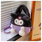 Kawaii Sanrio Plush Bag Kuromi Backpack Anime Melody Cinnamoroll Plushie Handbags Pochacco Cartoon Stuffed Bag for Girls Gifts - AKM CASE｜iPhone Case & Accesories Worldwide