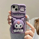 Kuromi Head Holder Soft Silicone Soft Case - AKM CASE｜iPhone Case & Accesories Worldwide
