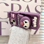 Kuromi Head Holder Soft Silicone Soft Case - AKM CASE｜iPhone Case & Accesories Worldwide