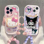 Kuromi Hello Kitty Bracelet Phone Case for iPhone 16/15/14/13 - AKM CASE｜iPhone Case & Accesories Worldwide