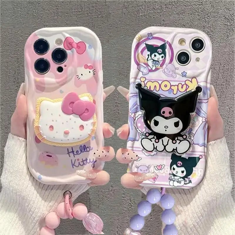 Kuromi Hello Kitty Bracelet Phone Case for iPhone 16/15/14/13 - AKM CASE｜iPhone Case & Accesories Worldwide