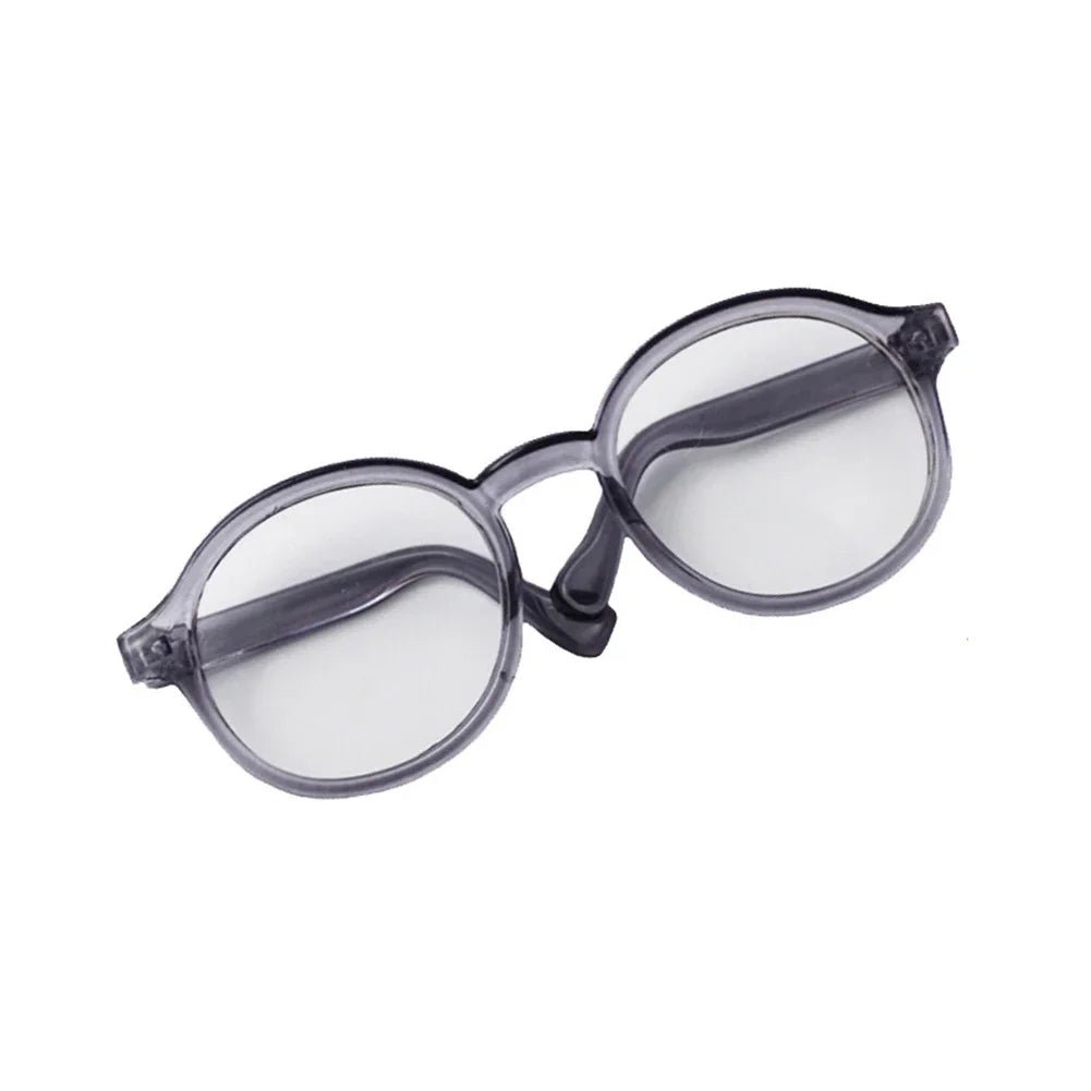 Labubu 6.5cm Transparent Plastic Glasses for 1/8 1/6 1/3 1/4 BJD for Labubu MSD Plush for EXO Doll Sunglasses - AKM CASE｜iPhone Case & Accesories Worldwide