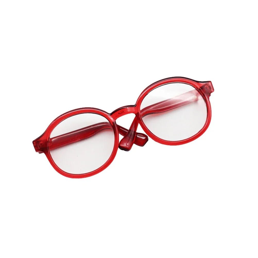 Labubu 6.5cm Transparent Plastic Glasses for 1/8 1/6 1/3 1/4 BJD for Labubu MSD Plush for EXO Doll Sunglasses - AKM CASE｜iPhone Case & Accesories Worldwide