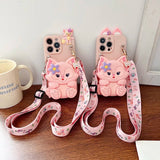 Linabell Full Coverage Card Phone Case with Lanyard - AKM CASE｜iPhone Case & Accesories Worldwide