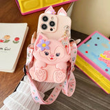Linabell Full Coverage Card Phone Case with Lanyard - AKM CASE｜iPhone Case & Accesories Worldwide