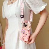 Linabell Full Coverage Card Phone Case with Lanyard - AKM CASE｜iPhone Case & Accesories Worldwide