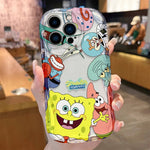 Lovely S - SpongeBobs Case for iPhone 16 15 14 Pro Max 13 12 Mini 11 XS X XR 8 7 Plus SE 2022 2020 Soft Silicone Shockproof Cover - AKM CASE｜iPhone Case & Accesories Worldwide