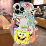 Lovely S - SpongeBobs Case for iPhone 16 15 14 Pro Max 13 12 Mini 11 XS X XR 8 7 Plus SE 2022 2020 Soft Silicone Shockproof Cover - AKM CASE｜iPhone Case & Accesories Worldwide