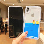 Luxury Cartoon Swimming Duck Dynamic Liquid Cover Case for Apple IPhone - AKM CASE｜iPhone Case & Accesories Worldwide