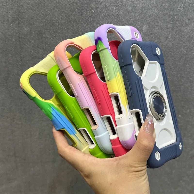 Luxury Heavy Duty iPhone Case with Ring Holder & Lanyard - NUCWIN Armor Cover - AKM CASE｜iPhone Case & Accesories Worldwide