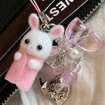 Luxury Laser Rainbow Cute Cat Cartoon Phone Case for iPhone 12 - 16 Pro Max with Lanyard - MINISO - AKM CASE｜iPhone Case & Accesories Worldwide