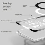 Magnetic Card Holder Plastic Strong Adsorption Clear Wallet Magsafe Portable Slot Card Case for iPhone 16 15 Pro Max 14 13 12 - AKM CASE｜iPhone Case & Accesories Worldwide