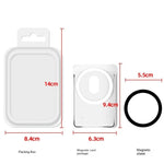 Magnetic Card Holder Plastic Strong Adsorption Clear Wallet Magsafe Portable Slot Card Case for iPhone 16 15 Pro Max 14 13 12 - AKM CASE｜iPhone Case & Accesories Worldwide