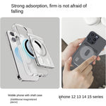 Magnetic Card Holder Plastic Strong Adsorption Clear Wallet Magsafe Portable Slot Card Case for iPhone 16 15 Pro Max 14 13 12 - AKM CASE｜iPhone Case & Accesories Worldwide