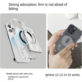 Magnetic Card Holder Plastic Strong Adsorption Clear Wallet Magsafe Portable Slot Card Case for iPhone 16 15 Pro Max 14 13 12 - AKM CASE｜iPhone Case & Accesories Worldwide