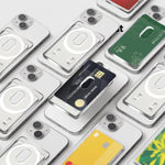 Magnetic Card Holder Plastic Strong Adsorption Clear Wallet Magsafe Portable Slot Card Case for iPhone 16 15 Pro Max 14 13 12 - AKM CASE｜iPhone Case & Accesories Worldwide