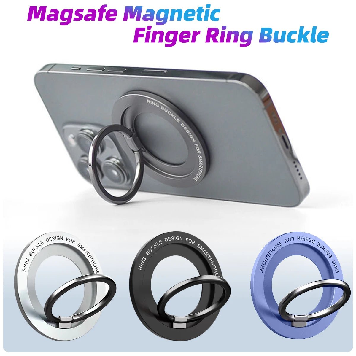 Magnetic Phone Holder Stand Magnet Finger Ring Socket for MagSafe - AKM CASE｜iPhone Case & Accesories Worldwide