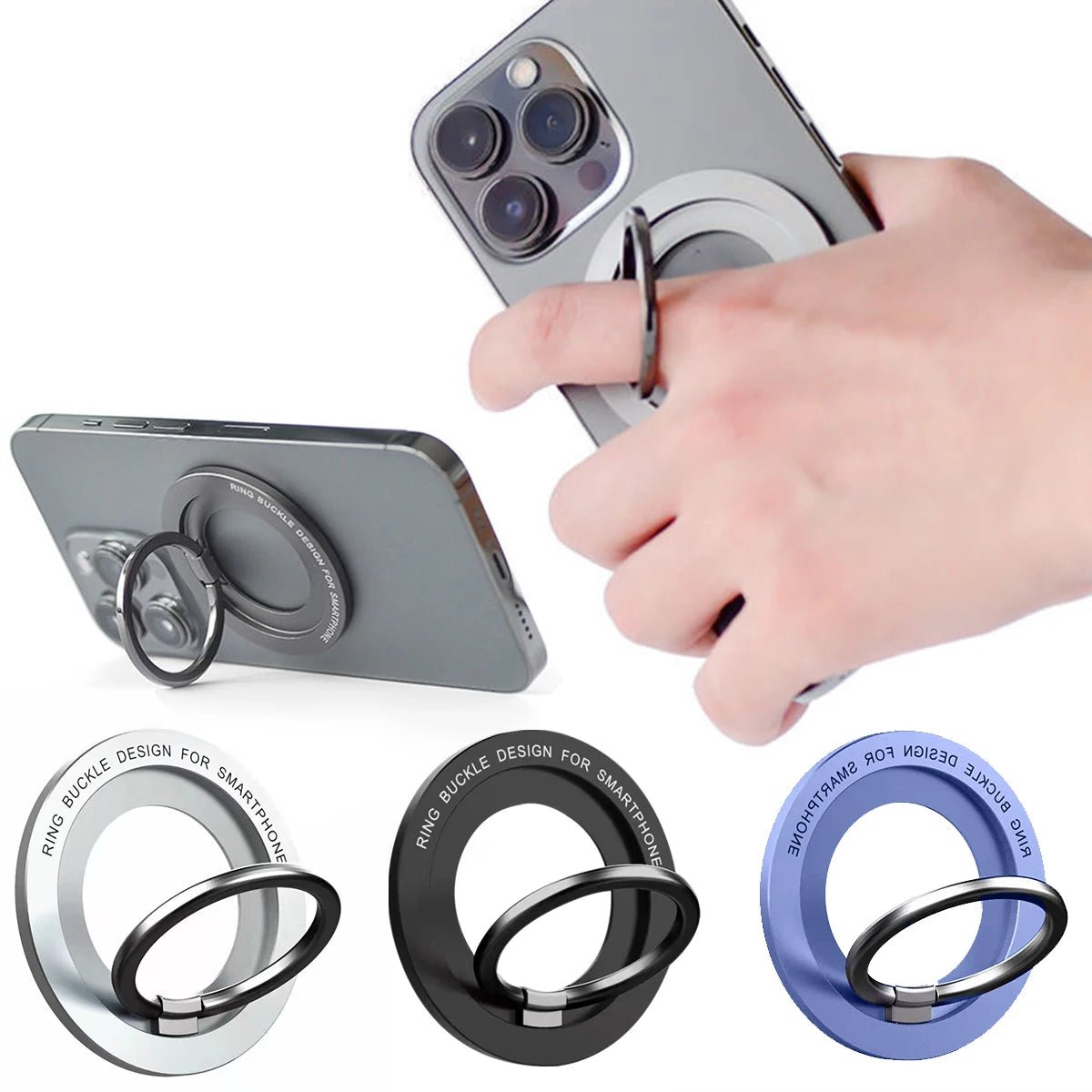 Magnetic Phone Holder Stand Magnet Finger Ring Socket for MagSafe - AKM CASE｜iPhone Case & Accesories Worldwide