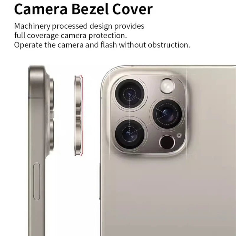 Metal Camera Protector for iPhone 16/15/14 Pro Max - AKM CASE｜iPhone Case & Accesories Worldwide