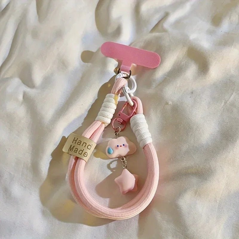 New Colourful Mobile Phone Strap Short Wrist Strap Clouds Star Charm Keychain Camera Chain Lanyard Universal Phone Case Lanyard - AKM CASE｜iPhone Case & Accesories Worldwide