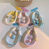New Colourful Mobile Phone Strap Short Wrist Strap Clouds Star Charm Keychain Camera Chain Lanyard Universal Phone Case Lanyard - AKM CASE｜iPhone Case & Accesories Worldwide