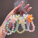 Phone Anti - lost Lanyard Key Short Wrist Pendant Colorful Macaron Round Bead Pendant Women's Hand - held Chain Mobile Phone Lanyard - AKM CASE｜iPhone Case & Accesories Worldwide