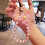 Phone Anti - lost Lanyard Key Short Wrist Pendant Colorful Macaron Round Bead Pendant Women's Hand - held Chain Mobile Phone Lanyard - AKM CASE｜iPhone Case & Accesories Worldwide
