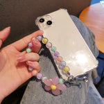 Phone Anti - lost Lanyard Key Short Wrist Pendant Colorful Macaron Round Bead Pendant Women's Hand - held Chain Mobile Phone Lanyard - AKM CASE｜iPhone Case & Accesories Worldwide