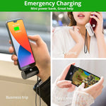 Portable Charger Fast Charge Type C External Battery for iPhone Built - in Cable Quick Charge Pocket Power Bank - AKM CASE｜iPhone Case & Accesories Worldwide