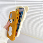 Rilakkuma Bear Silicone Soft Cover Case For iPhone - AKM CASE｜iPhone Case & Accesories Worldwide