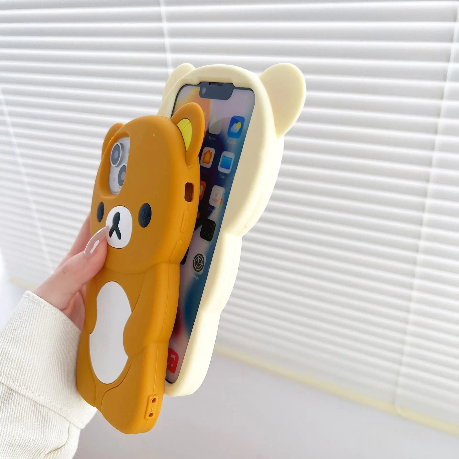 Rilakkuma Bear Silicone Soft Cover Case For iPhone - AKM CASE｜iPhone Case & Accesories Worldwide