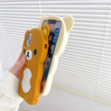 Rilakkuma Bear Silicone Soft Cover Case For iPhone - AKM CASE｜iPhone Case & Accesories Worldwide